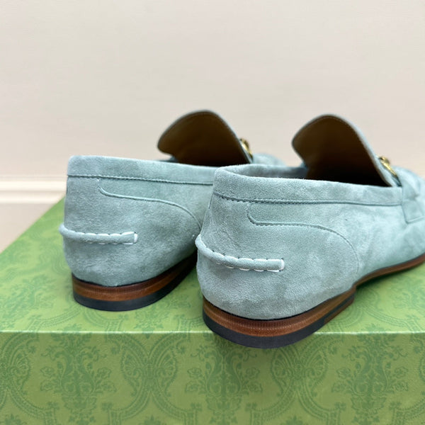 GG Men's Jordaan Loafer Light Blue Suede 575860