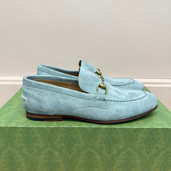 GG Men's Jordaan Loafer Light Blue Suede 575860