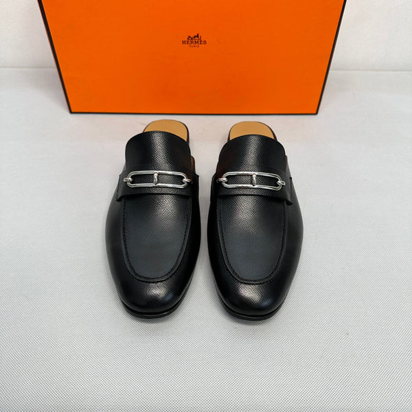 HM Men's Colette Mule Black Sheepskin 640280