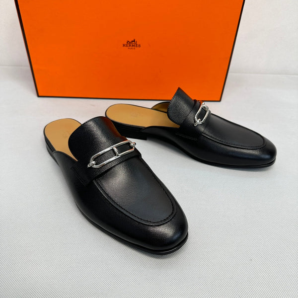 HM Men's Colette Mule Black Sheepskin 640280