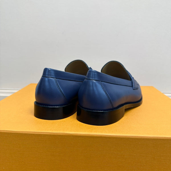 LV MAJOR LOAFER IN SAPPHIRE BLUE PLAIN CALFSKIN
