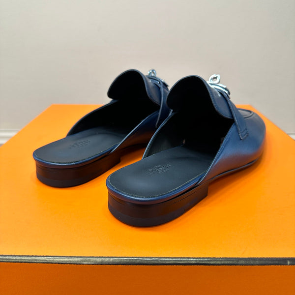 HM Men's Oz Mule Blue Calfskin 640285