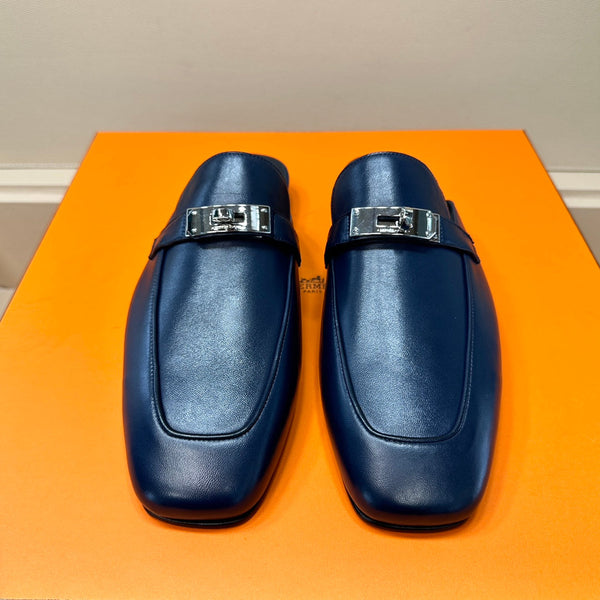 HM Men's Oz Mule Blue Calfskin 640285