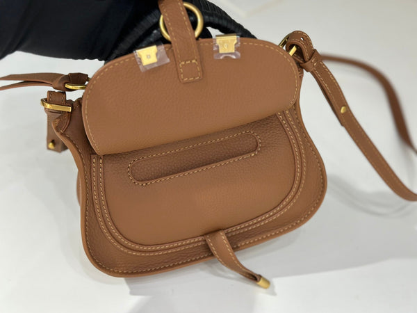 Chloe Marcie Small Bag 21cm Brown Calfskin