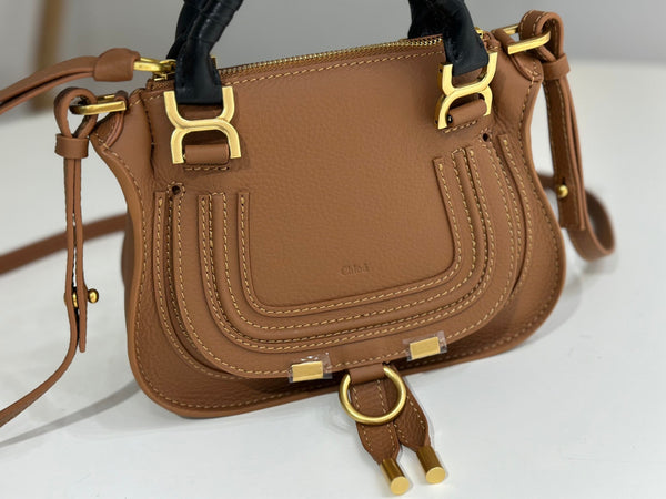 Chloe Marcie Small Bag 21cm Brown Calfskin
