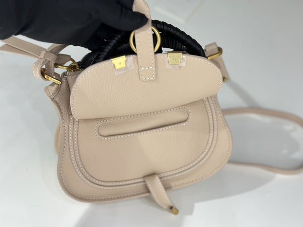 Chloe Marcie Small Bag 21cm Light Beige Calfskin