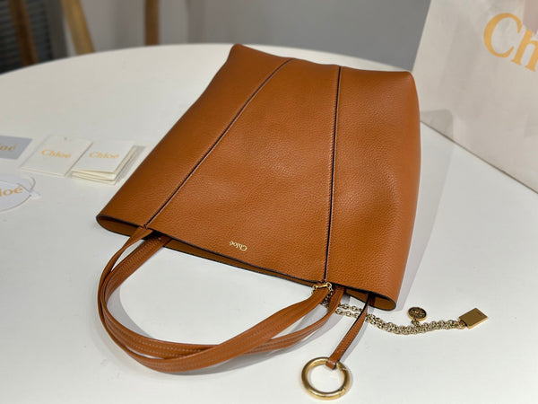 Chloe Spin Brown Calfskin
