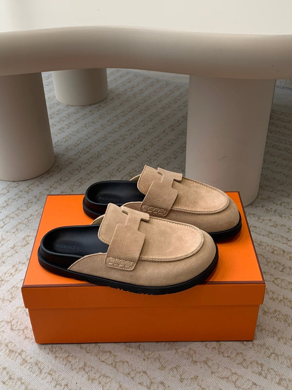 G0 MULE PASTEL PINK SUEDE