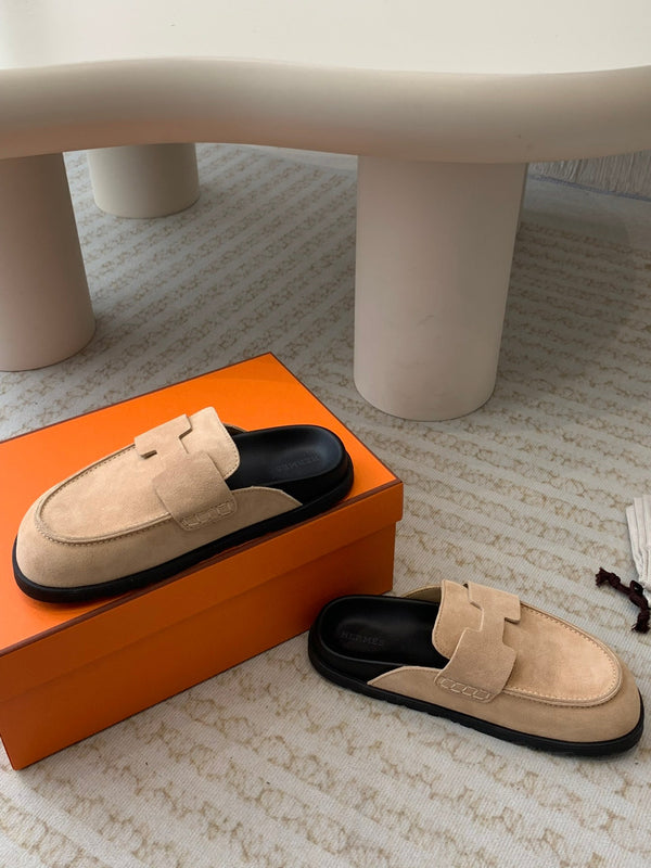 G0 MULE PASTEL PINK SUEDE