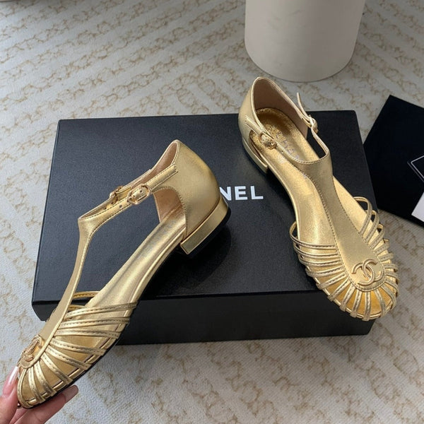 roman sandals wedge beige lambskin