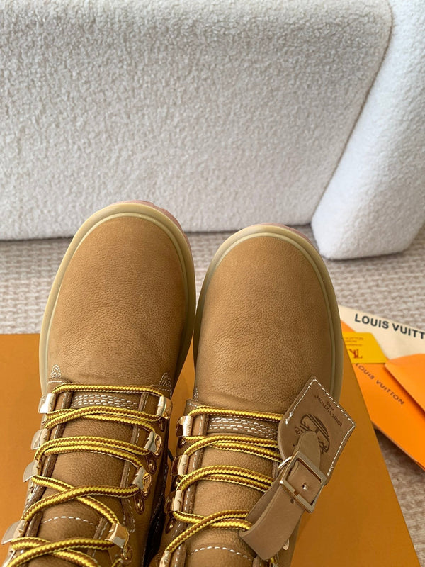 LV x Timberland Ranger Boot in pelle di vitello marrone