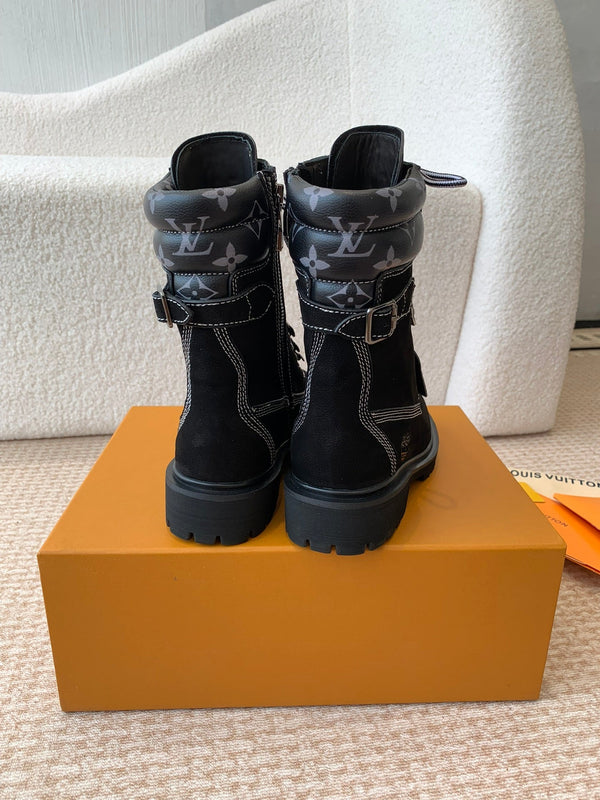 Stivali LV x Timberland Ranger in pelle di vitello nera