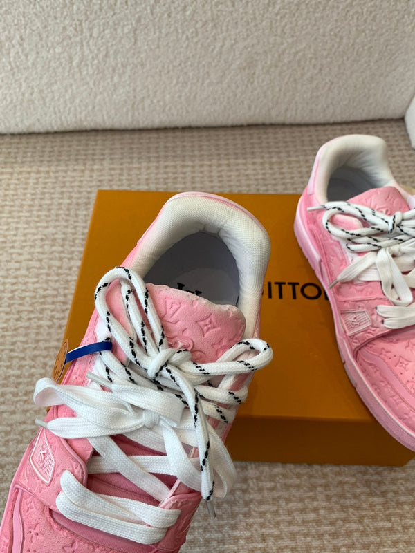 LV Trainer Sneaker 30mm Pink Cowhide