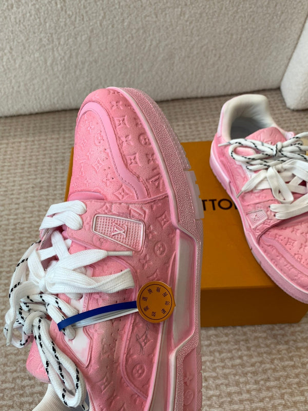 LV Trainer Sneaker 30mm Pink Cowhide