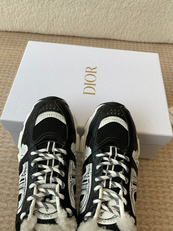 CD Chrono Sneaker In Black Mesh Fabric 998702