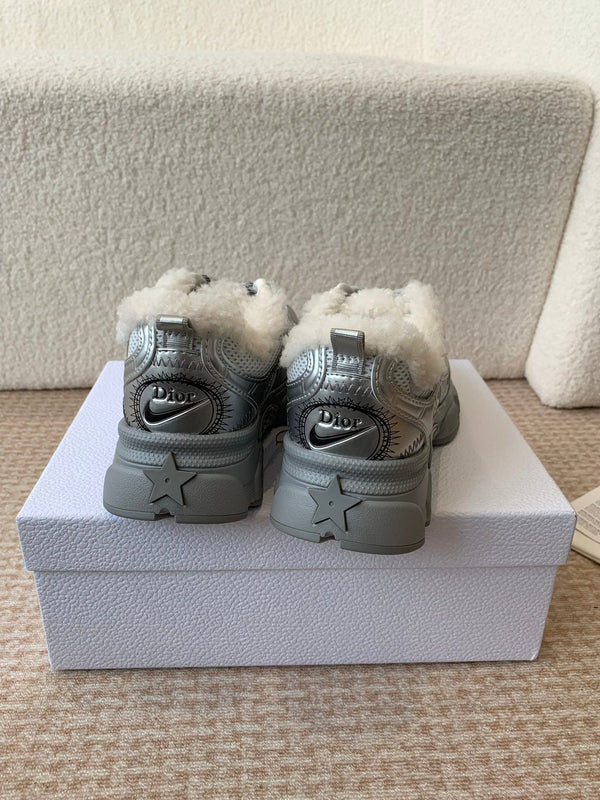 CD Chrono Sneaker In Silver Mix White Mesh Fabric 998712