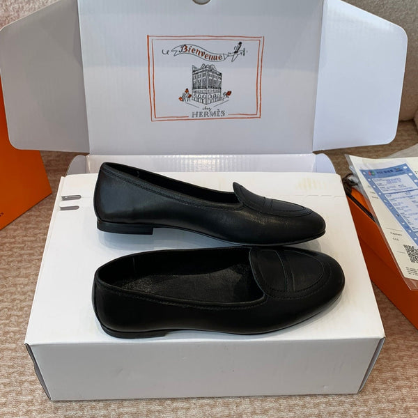 HM Julia Loafer In Black Lambskin 997929