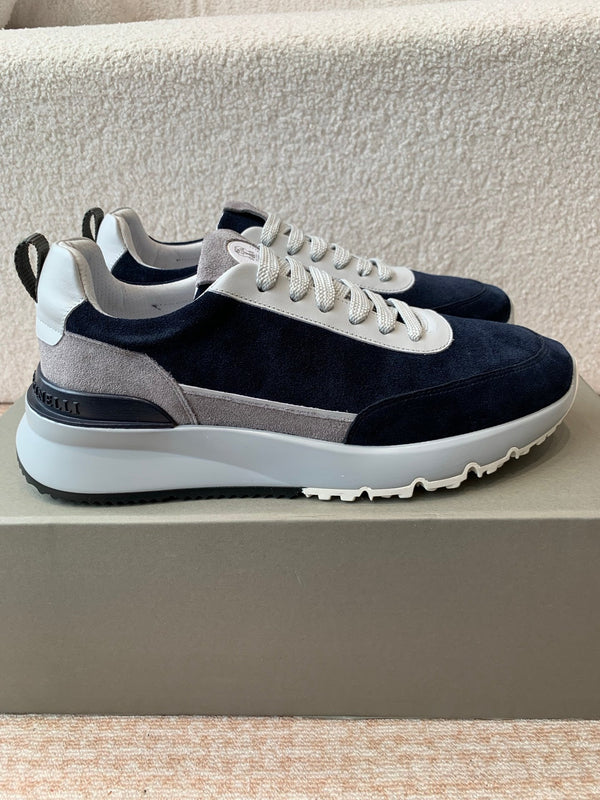 CL 25C Brunello Cucinelli Navy Blue Sneaker Suede 298883