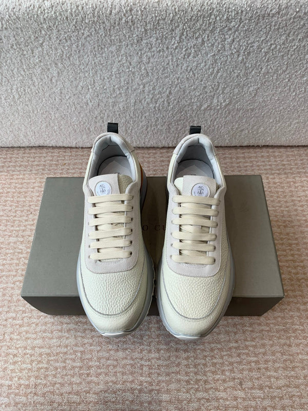 CL 25C Brunello Cucinelli White Sneaker Suede 298886