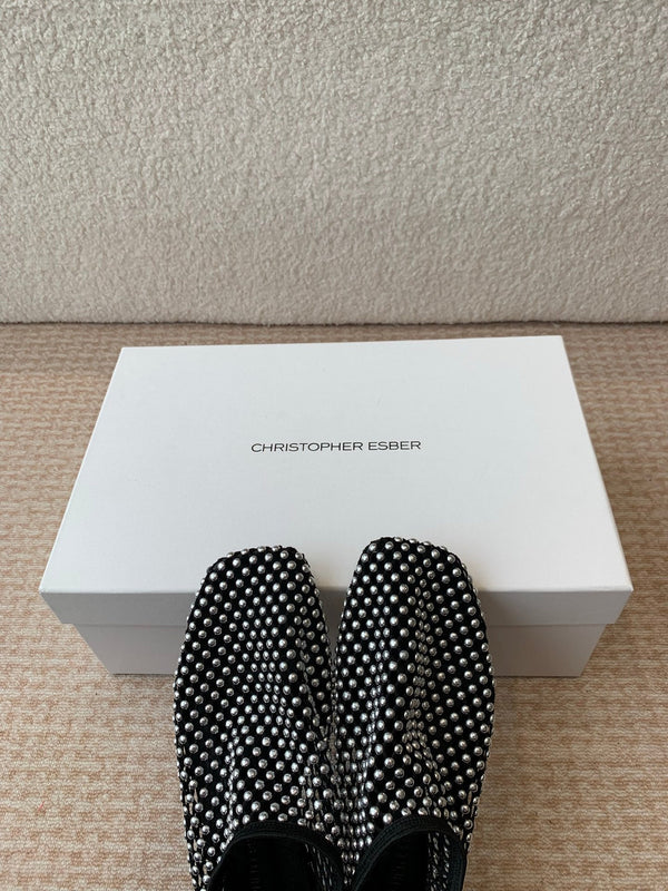 Ballerine CL 25 Nero Argento Mesh Hot Diamond 345530