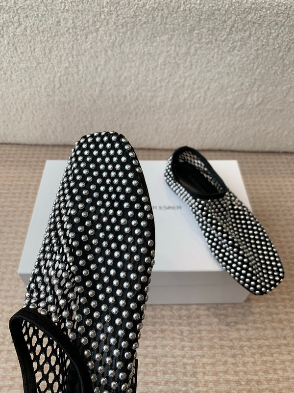 Ballerine CL 25 Nero Argento Mesh Hot Diamond 345530