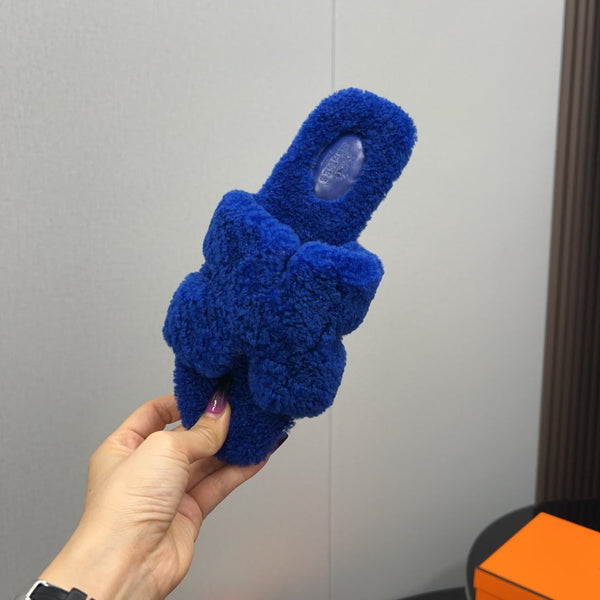 HM Oran Sandal Dark Blue Wool 952304