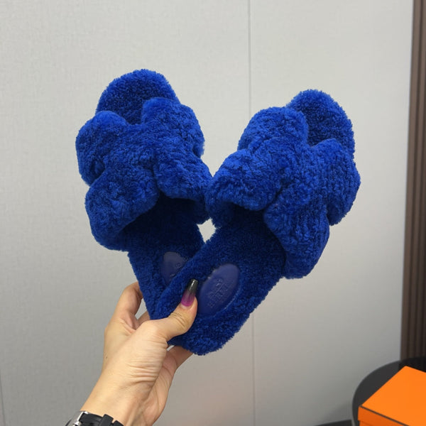 HM Oran Sandal Dark Blue Wool 952304