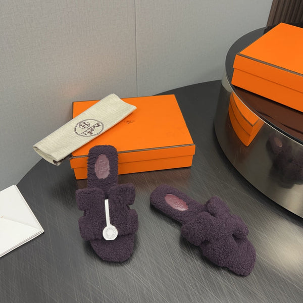 HM Oran Sandal Deep Purple Wool 952306