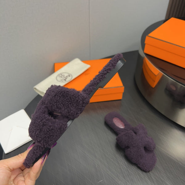 HM Oran Sandal Deep Purple Wool 952306