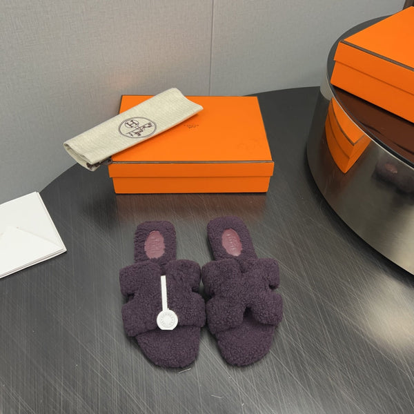 HM Oran Sandal Deep Purple Wool 952306