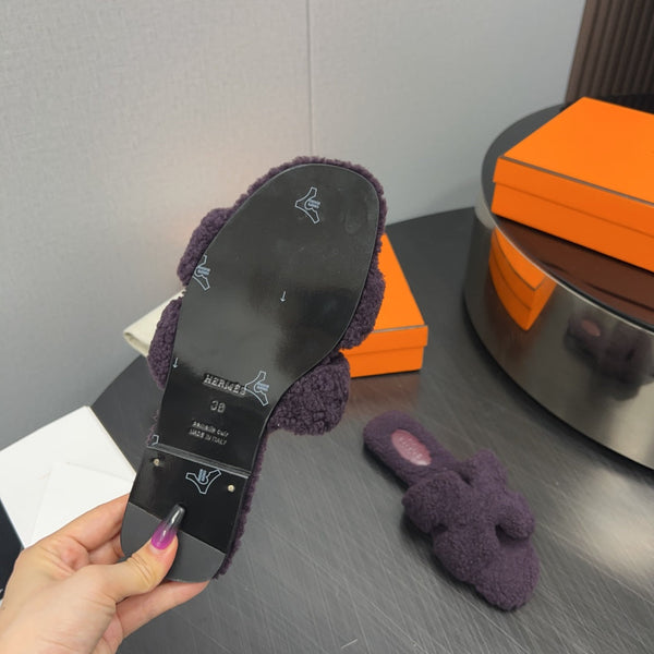 HM Oran Sandal Deep Purple Wool 952306