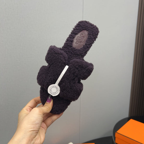 HM Oran Sandal Deep Purple Wool 952306