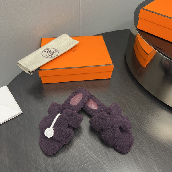 HM Oran Sandal Deep Purple Wool 952306