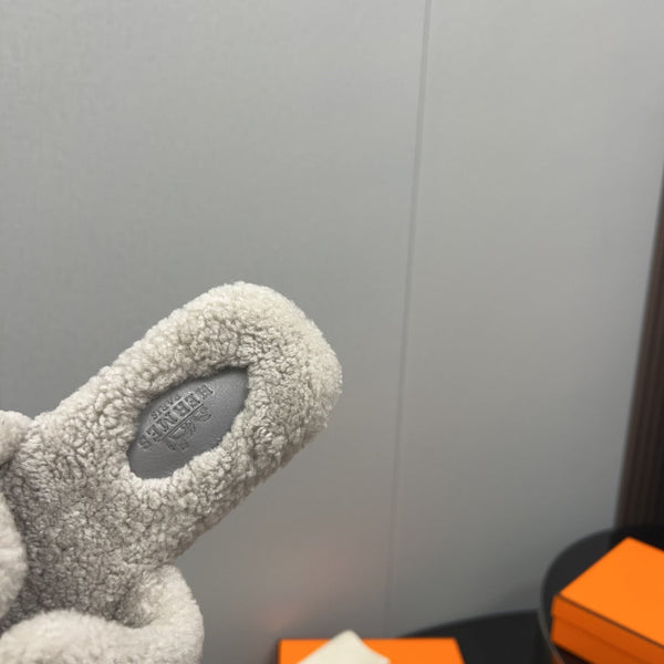 HM Oran Sandal Light Grey Wool 952308