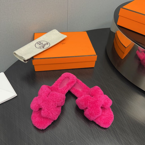 HM Oran Sandal Deep Pink Wool 952310