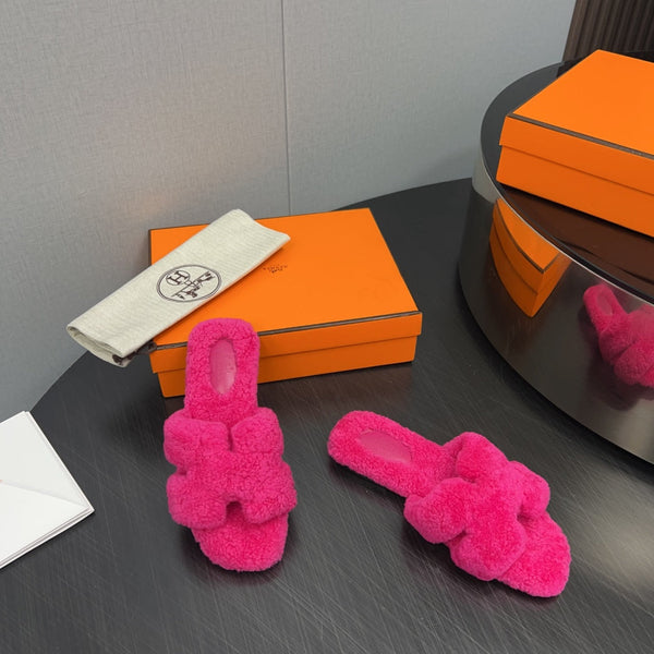 HM Oran Sandal Deep Pink Wool 952310