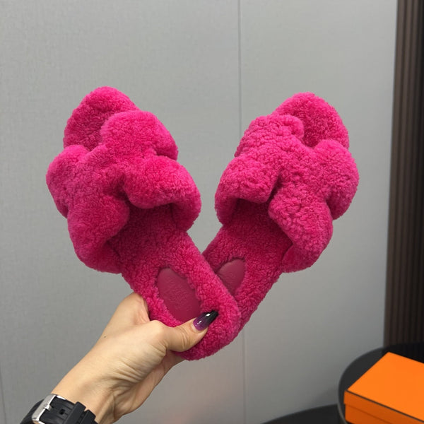 HM Oran Sandal Deep Pink Wool 952310