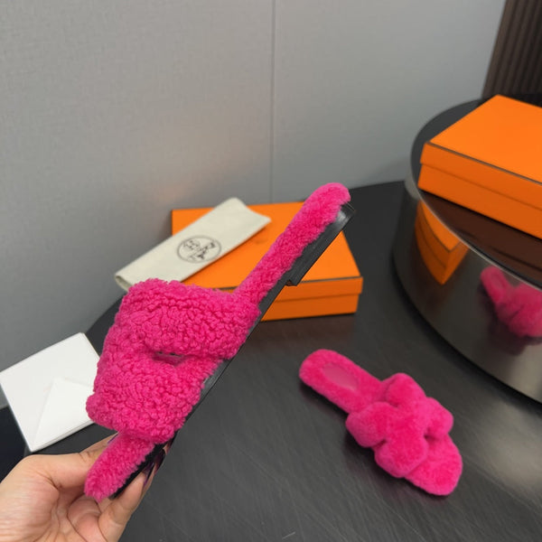 HM Oran Sandal Deep Pink Wool 952310