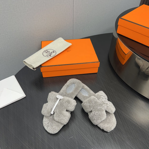 HM Oran Sandal Grey Wool 952314