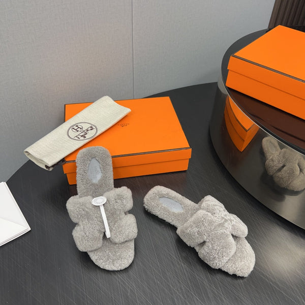 HM Oran Sandal Grey Wool 952314