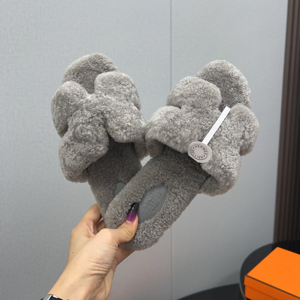 HM Oran Sandal Grey Wool 952314