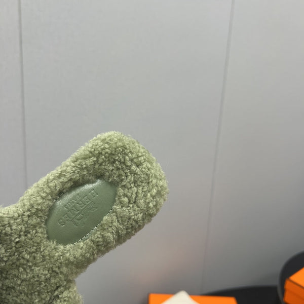 HM Oran Sandal Fern Green Wool 952316