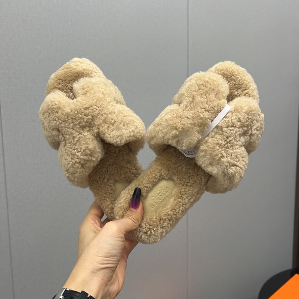 HM Oran Sandal Beige Wool 952318