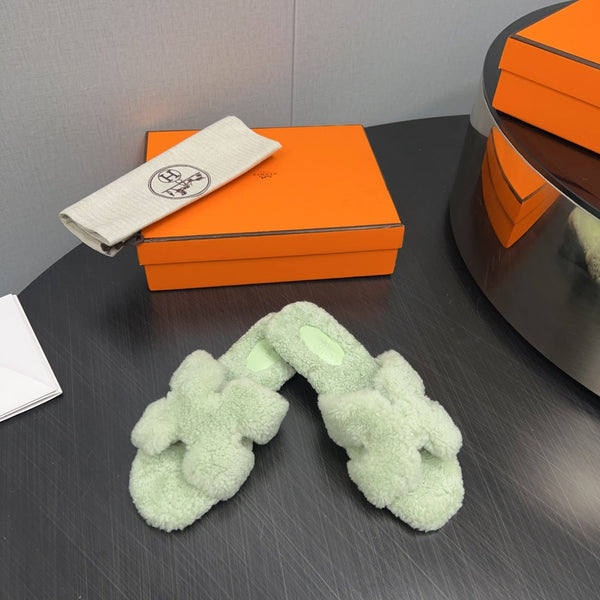 HM Oran Sandal Light Olive Wool 952320