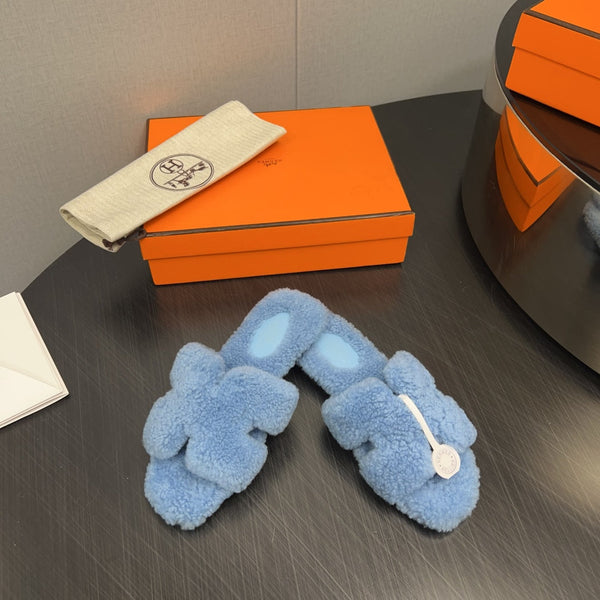 HM Oran Sandal Light Blue Wool 952322