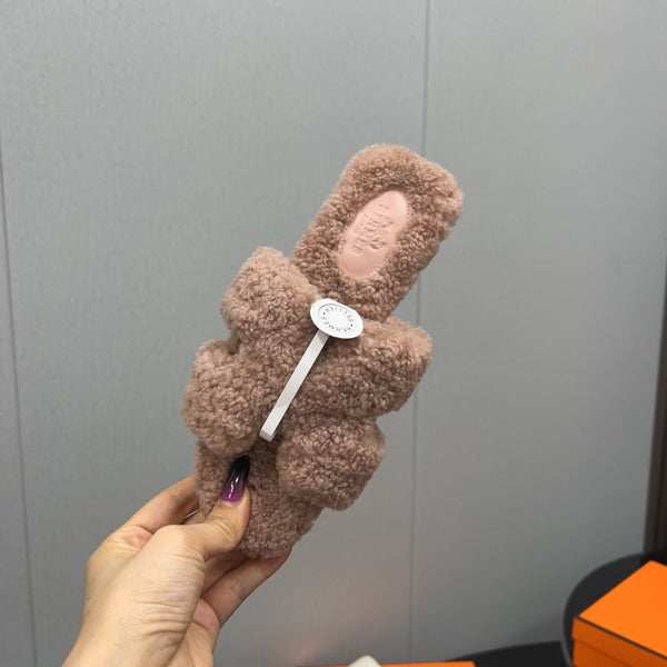 HM Oran Sandal Dark Beige Pink Wool 952324