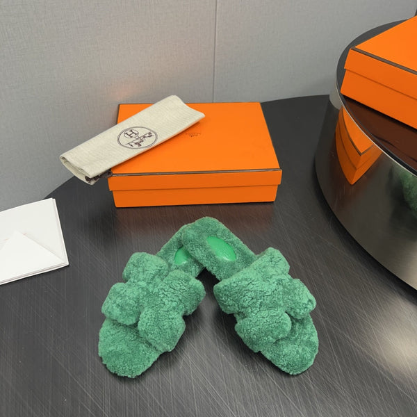 HM Oran Sandal Castleton Green Wool 952328