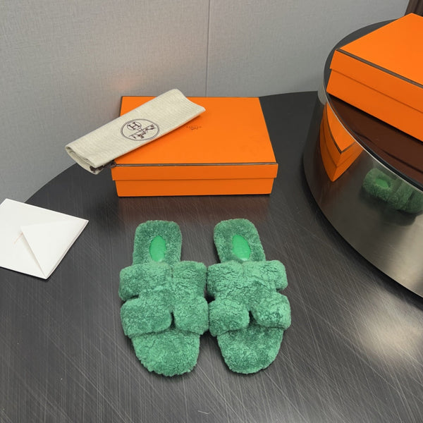 HM Oran Sandal Castleton Green Wool 952328