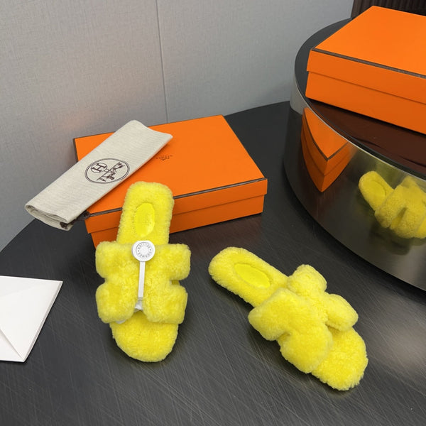 HM Oran Sandal Yellow Wool 952336