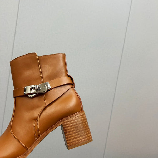 Stivaletto HM Frenchie 50 in pelle di vacchetta marrone 952487